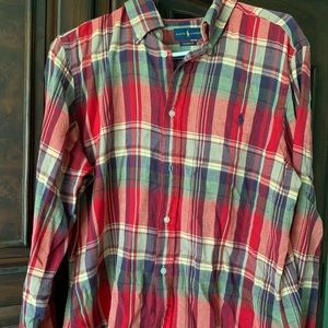 Women’s plaid Ralph Lauren button down.